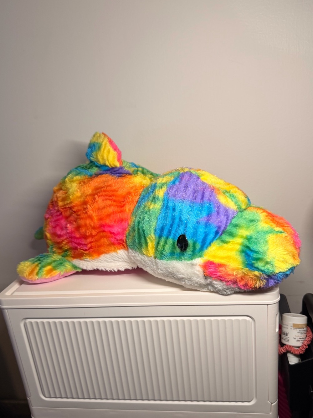 Flip a Zoo rainbow Tessa Dolphin and pink Blushes Seal 2 in 1 plush/pillow 16”